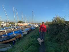 Heading out from Tollesbury Marina at the start of day 3